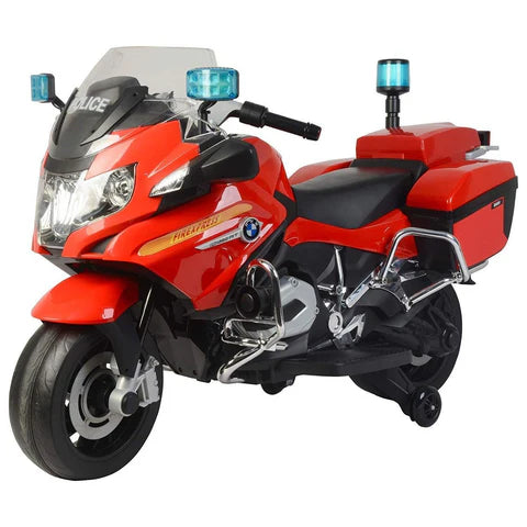 BMW R 1200 RT Police Motorcycle Red & Black Bike for Kids | Easy to Ride