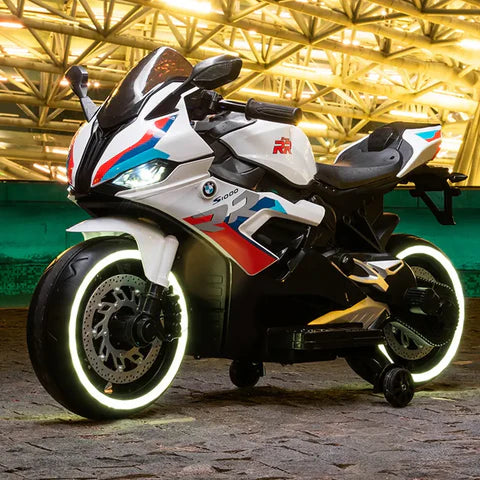 Kids Ride on Bike S1000RR Hand Accelerator Foot Brake Big Size