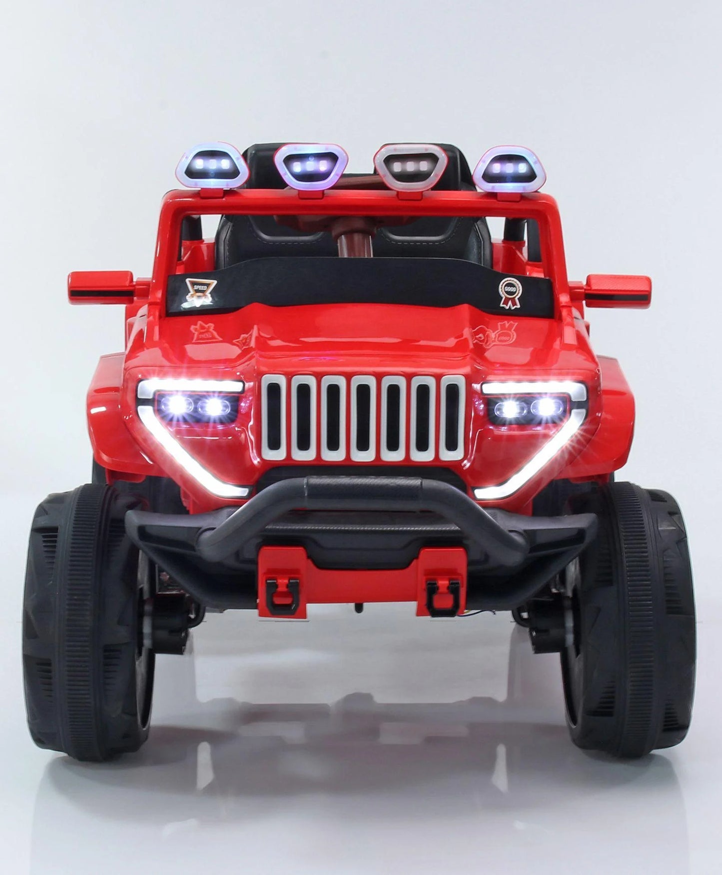 Jumbo-sized 12v 4 Wheel Drive Kids Electric Bugatti Jeep | Single Button start and 2 Point safety harness