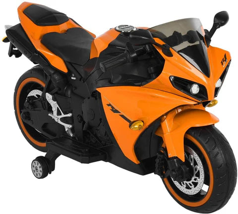 R1 Kids Electric Sports Ride on Bike with Training Wheels