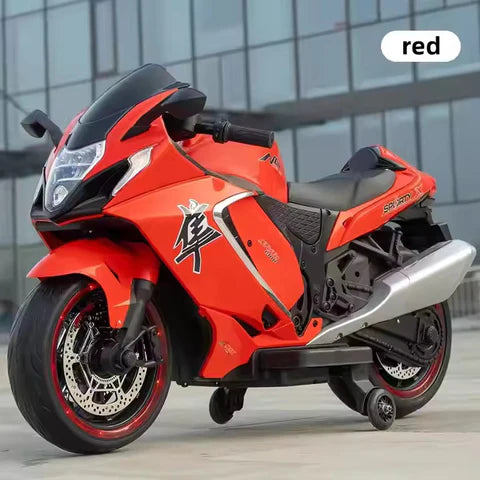 Premium Hayabusa Electric Ride-On Bike for Kids (2–11 Yrs) – 12V Battery, Real Engine Sound