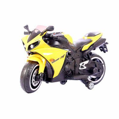 R1 Kids Electric Sports Ride on Bike with Training Wheels | Realistic Working LED Headlights