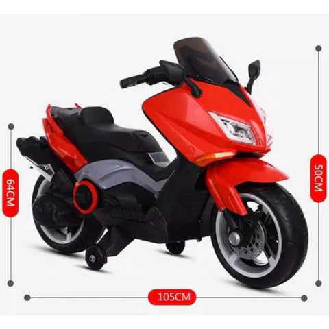 12V Ride on Bq 9188 Scooty with Support Wheels | Kids Sporty & Eye-catching Bike
