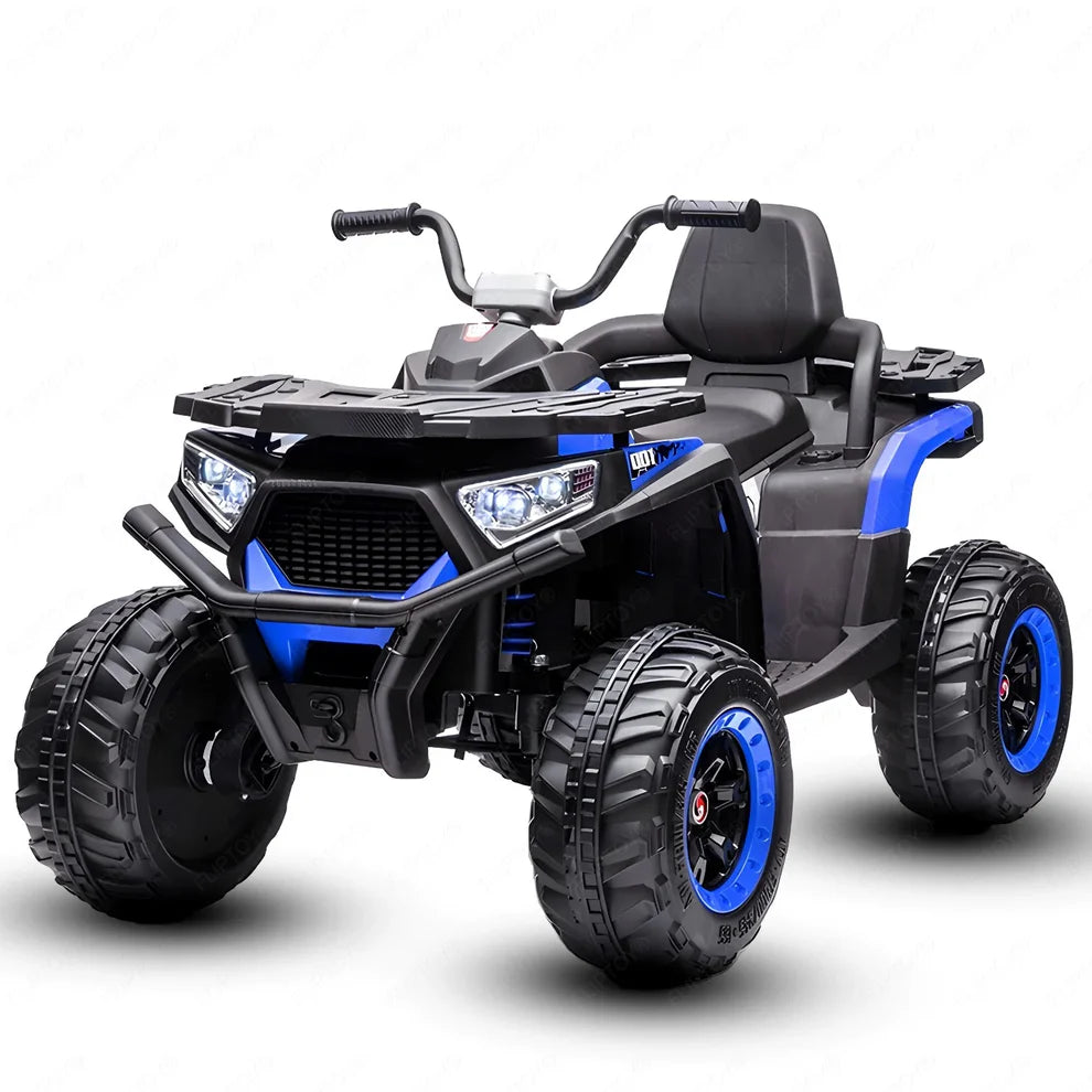 Adventura ATV 12V Rechargeable Battery-Operated Ride on Bike for Kids Bike with Light, USB, Music. with -Rubber tires