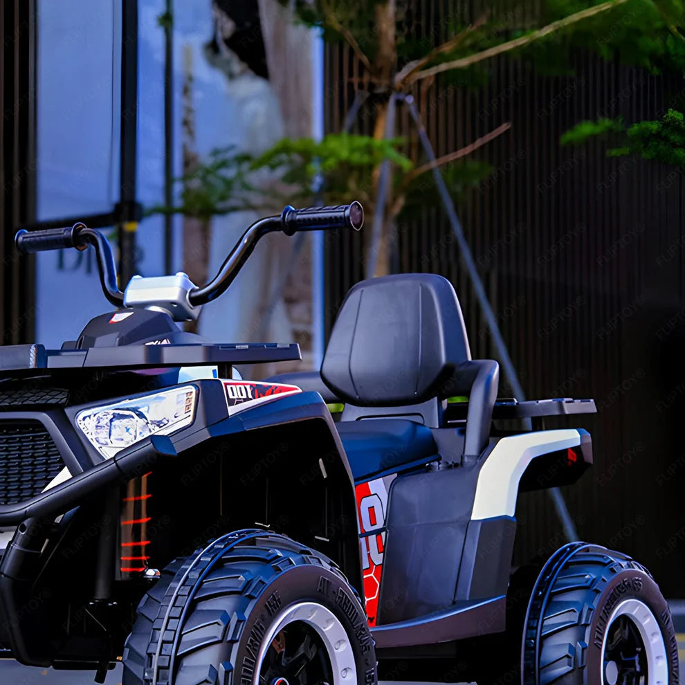 Adventura ATV 12V Rechargeable Battery-Operated Ride on Bike for Kids Bike with Light, USB, Music. with -Rubber tires