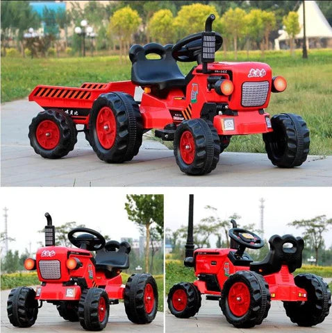 Brand New Battery Operated Red Ride on Tractor for Kids | with Powerful Motor System